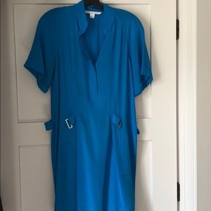 Diane Von Furstenberg DVF Silk Shirt Dress Sz 6!